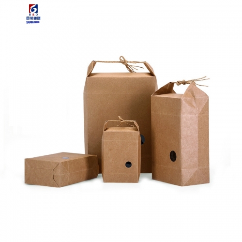 Kraft paper hemp tea packaging bag